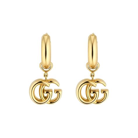 gucci gold horsebit earrings|Gucci gg earrings.